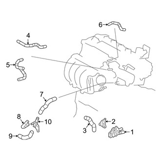 Lexus OE - Cooling - Hoses & Pipes (Base / F Sport Design / F Sport Handling / Premium)