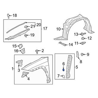 Lexus OE - Fender Insulator Clip