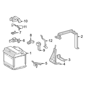 Lexus OE - Electrical - Battery (250H, Conventional), (Base / F Sport)