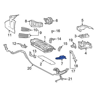 Lexus OE - Front Drive Motor Battery Compartment Cooling Fan Duct