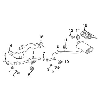 Lexus OE - Exhaust System - Exhaust Components