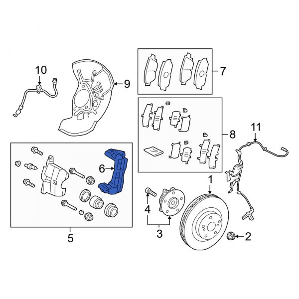 Disc Brake Caliper Bracket