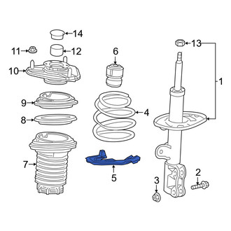 Lexus OE - Front Lower Coil Spring Insulator