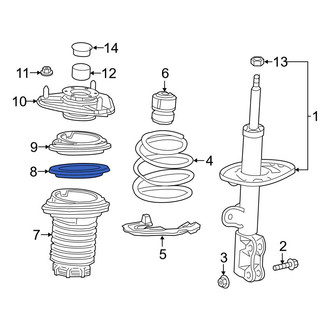 Lexus OE - Front Upper Coil Spring Insulator