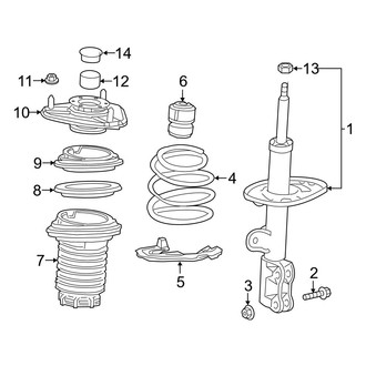 Lexus OE - Front Suspension - Struts & Components