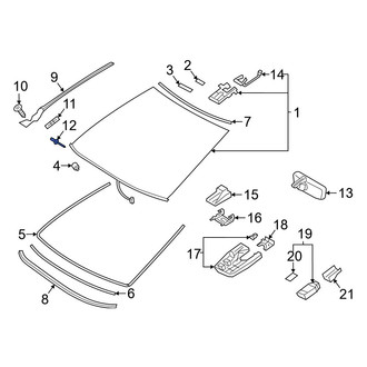 Lexus OE - Windshield Molding Rivet