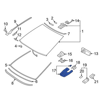 Lexus OE - Front Interior Rear View Mirror Cover