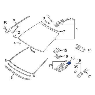 Lexus OE - Interior Rear View Mirror Cover Access Cover