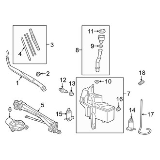 Lexus OE - Windshield - Wiper & Washer Components