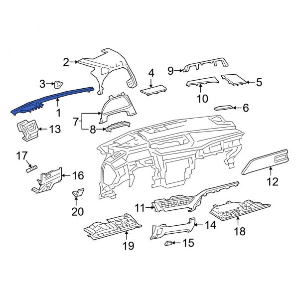 Dashboard Air Vent Trim