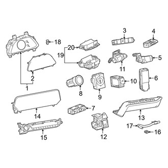 Lexus OE - Instrument Panel - Cluster & Switches (F Sport Design / F Sport Handling)