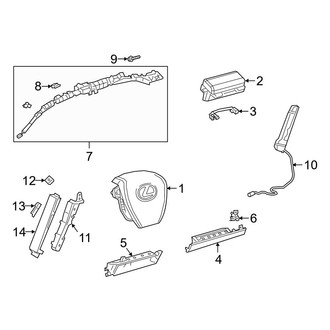 Lexus OE - Restraint Systems - Air Bag Components (Air Bags)