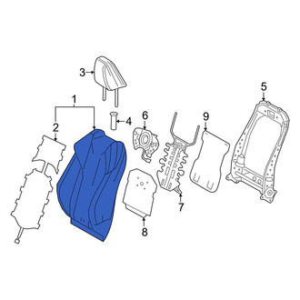 Lexus OE - Front Left Seat Back Assembly