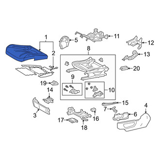 Lexus OE - Front Left Seat Cushion Foam
