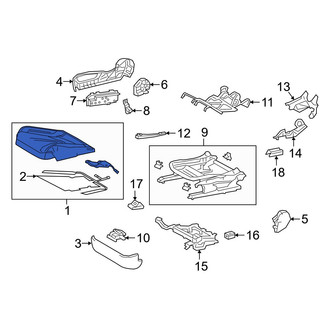 Lexus OE - Front Right Seat Cushion Foam