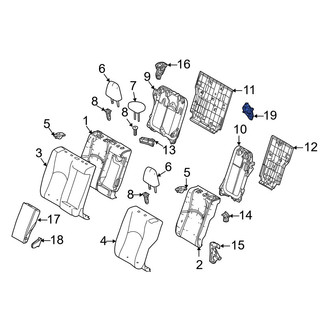 Lexus OE - Rear Right Inner Folding Seat Latch Release Handle