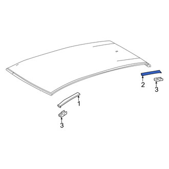 Lexus OE - Rear Right Roof Drip Molding