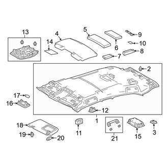 Lexus OE - Roof - Interior Trim (W/O Sunroof)