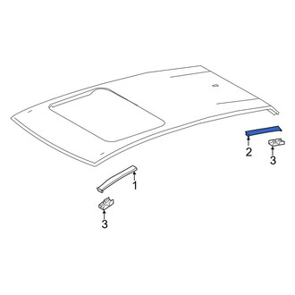 Lexus OE - Rear Left Roof Drip Molding