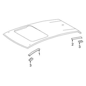 Lexus OE - Roof - Exterior Trim (With Sunroof)