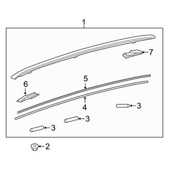 Lexus OE - Roof Rack (With Sunroof)