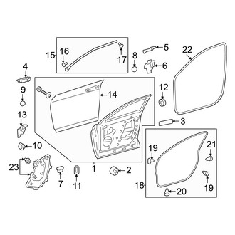 Lexus OE - Front Door - Door & Components