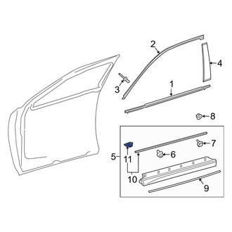 Lexus OE - Door Molding Clip