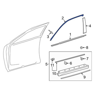 Lexus OE - Front Left Door Reveal Molding