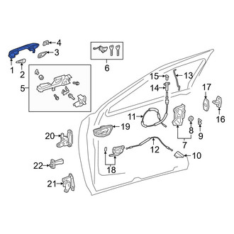 Lexus OE - Front Left Outer Exterior Door Handle