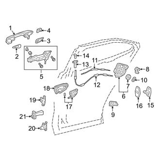Lexus OE - Rear Door - Lock & Hardware