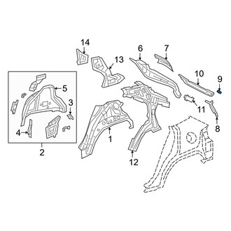 Lexus OE - Rear Quarter Panel Seal