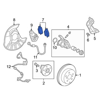 Lexus OE - Rear Disc Brake Pad Set