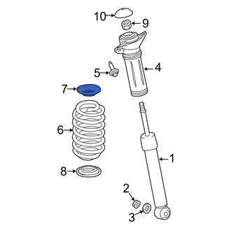 Lexus OE - Front Lower Coil Spring Insulator
