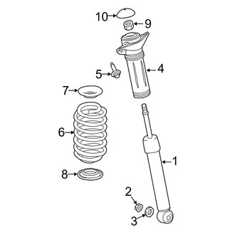 Lexus OE - Rear Suspension - Shocks & Components (AWD)