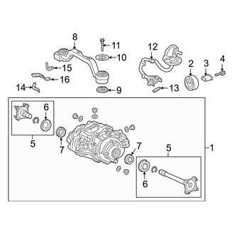 Lexus OE - Rear Suspension - Axle & Differential (AWD)