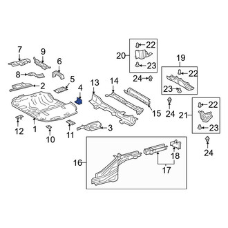 Lexus OE - Rear Floor Pan Reinforcement