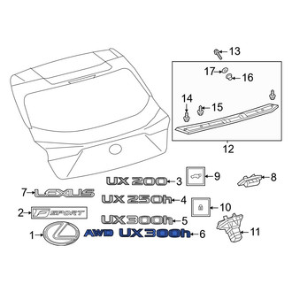 Lexus OE - Rear Hatch Emblem