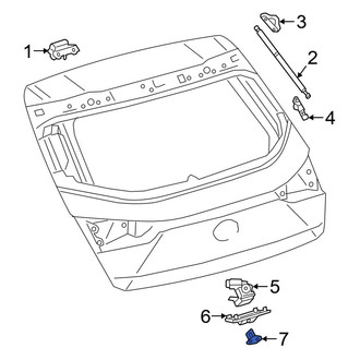 Lexus OE - Rear Liftgate Lock Striker Plate