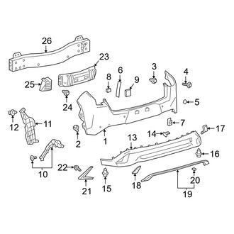 Lexus OE - Rear Bumper - Bumper & Components (F Sport)