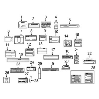 Lexus OE - Information Labels - Labels