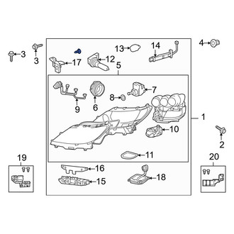 Lexus OE - Front Left Headlight Assembly