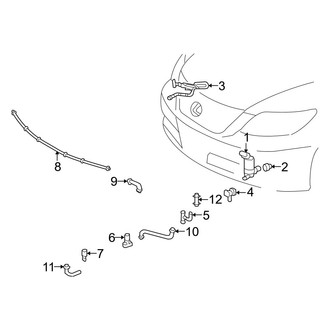 Lexus OE - Front Lamps - Washer Components