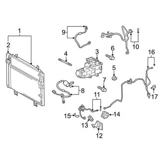 Lexus OE - Air Conditioner & Heater - Condenser, Compressor & Lines (5.0L)