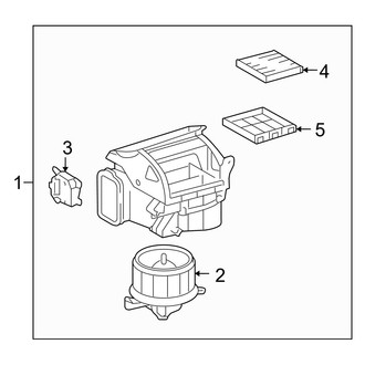 Lexus OE - Air Conditioner & Heater - Blower Motor & Fan (L)