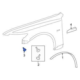Lexus OE - Rear Wheel Arch Molding Grommet