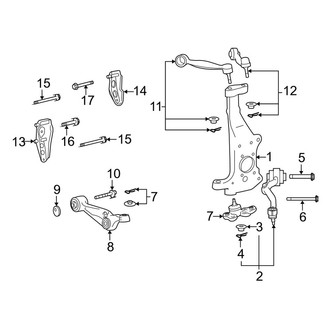 Lexus OE - Front Suspension - Suspension Components