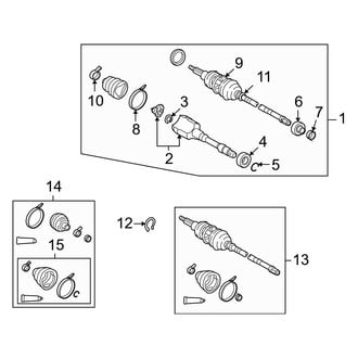 Lexus OE - Front Right CV Joint Retaining Ring