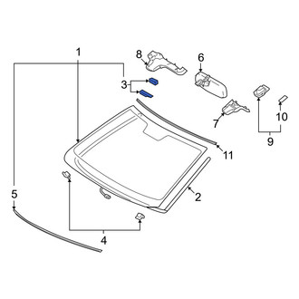 Lexus OE - Front Windshield Stopper