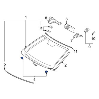 Lexus OE - Windshield Spacer