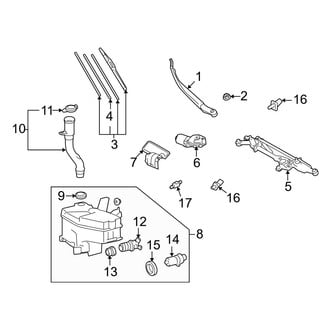 Lexus OE - Windshield - Wiper & Washer Components